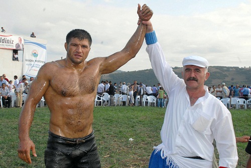 Samsun´da  Yılmaz başpehlivan